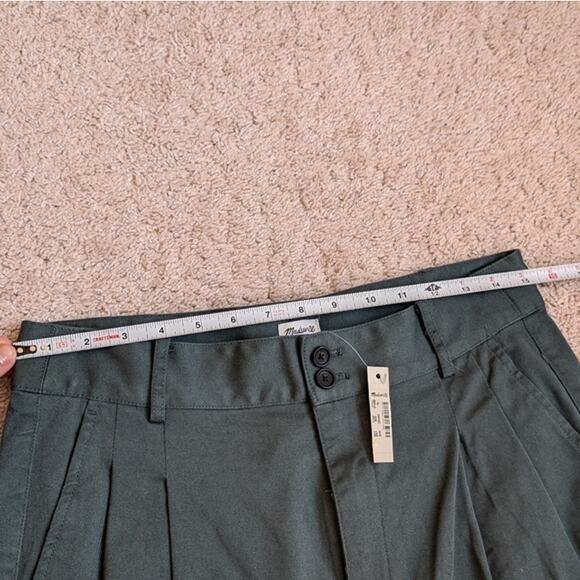 Madewell Wide Leg Pants in Dark Green - Picture 8 of 8